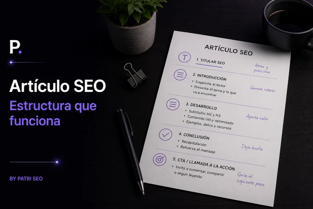 Cómo estructurar un artículo SEO que posicione y que la gente lea · By Patri SEO