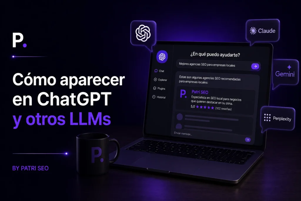 Cómo aparecer en ChatGPT y otros LLMs: lo que sí funciona y lo que no · By Patri SEO