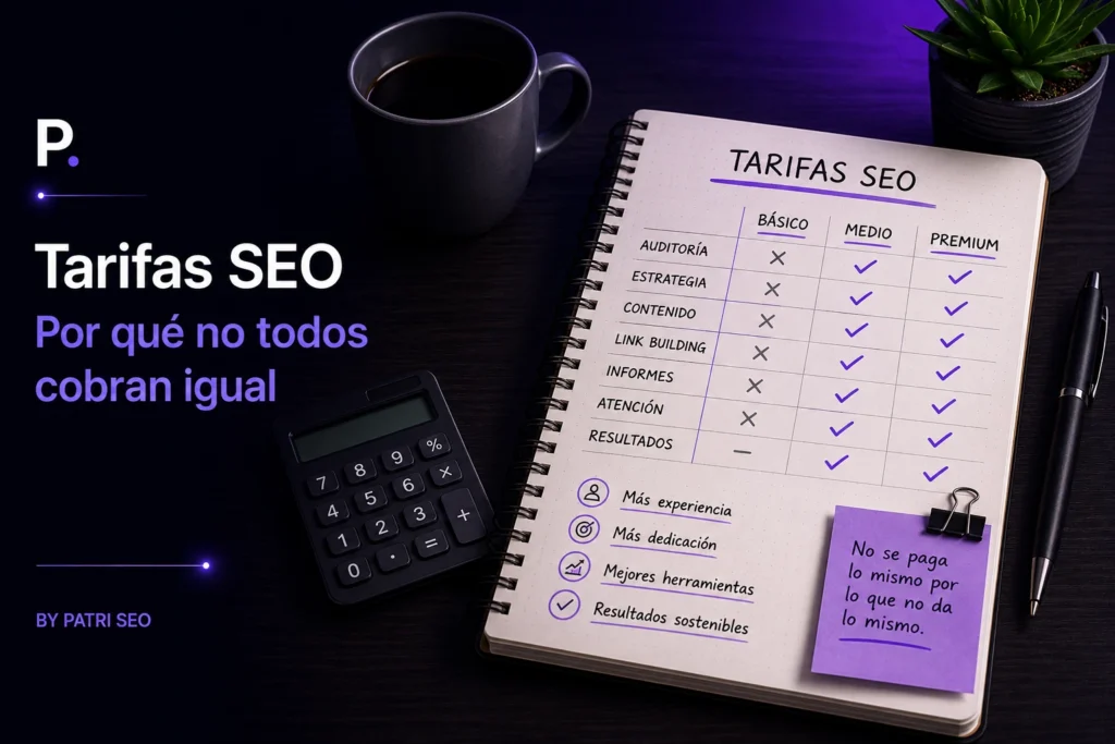 Tarifas SEO freelance: cuánto cuesta y qué factores condicionan el precio · By Patri SEO