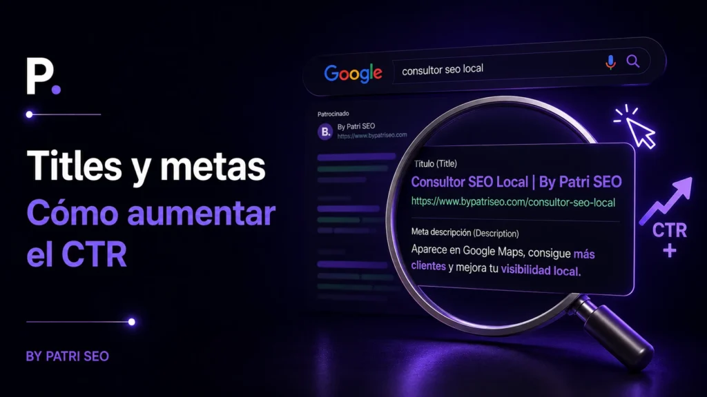 Titles y metadescripciones que suben el CTR: cómo escribirlos sin sonar a robot · By Patri SEO