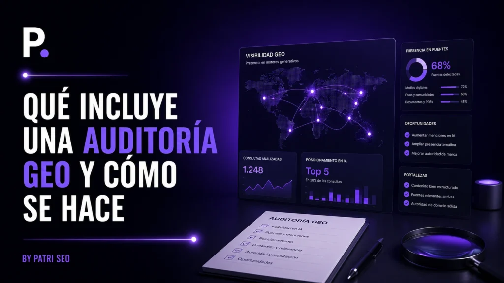 Qué incluye una auditoría GEO y cómo se hace